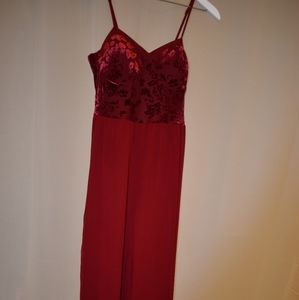 Red jumpsuit